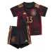 Maillot de foot Allemagne Thomas Muller #13 Extérieur vêtements enfant Monde 2022 Manches Courtes (+ pantalon court)